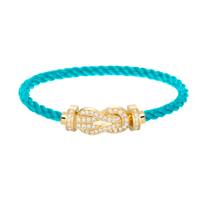 [Kincade Jewelrys]CHANCE LARGE 8 FIGURE BUCKLE FULLDIAMOND BRACELET GOLD