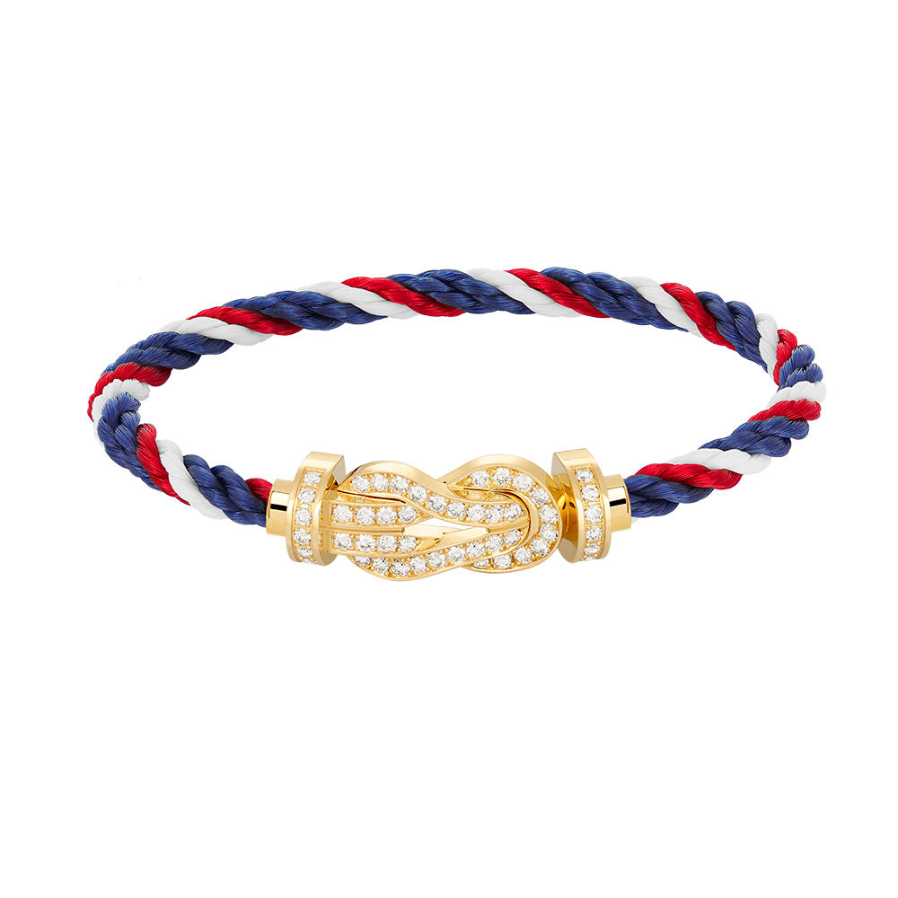 [Kincade Jewelrys]CHANCE LARGE 8 FIGURE BUCKLE FULLDIAMOND BRACELET GOLD