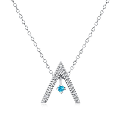 [Kincade Jewelery]Sparkling "A" Shape Necklace