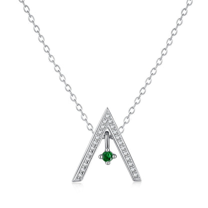 [Kincade Jewelery]Sparkling "A" Shape Necklace