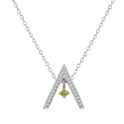 [Kincade Jewelery]Sparkling "A" Shape Necklace