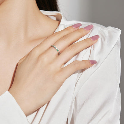 [Kincade Jewelery]Sparkling Vibrant Round Shape Daily Ring