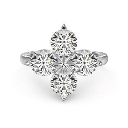 [Kincade Jewelery]Four-Leaf Kincade Eight-Pointed Star Ring
