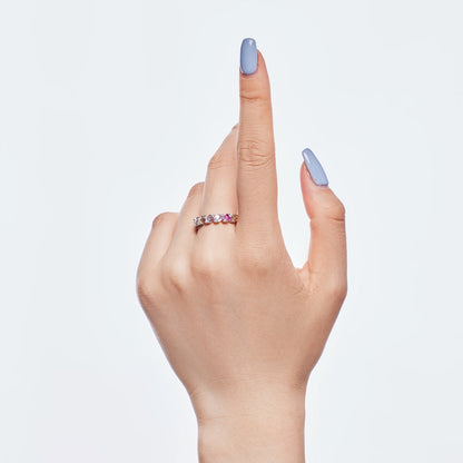 [Kincade Jewelery]Delicate Vibrant Emerald Cut Daily Ring