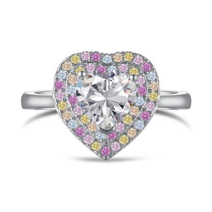 [Kincade Jewelery]Delicate Ebullient Heart Shape Wedding Ring