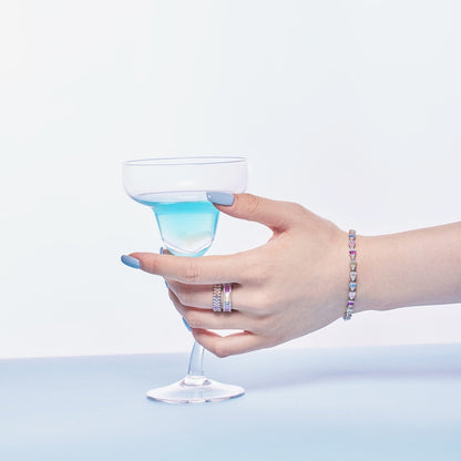 [Kincade Jewelery]Dainty Kaleidoscopic Emerald Cut Daily Ring