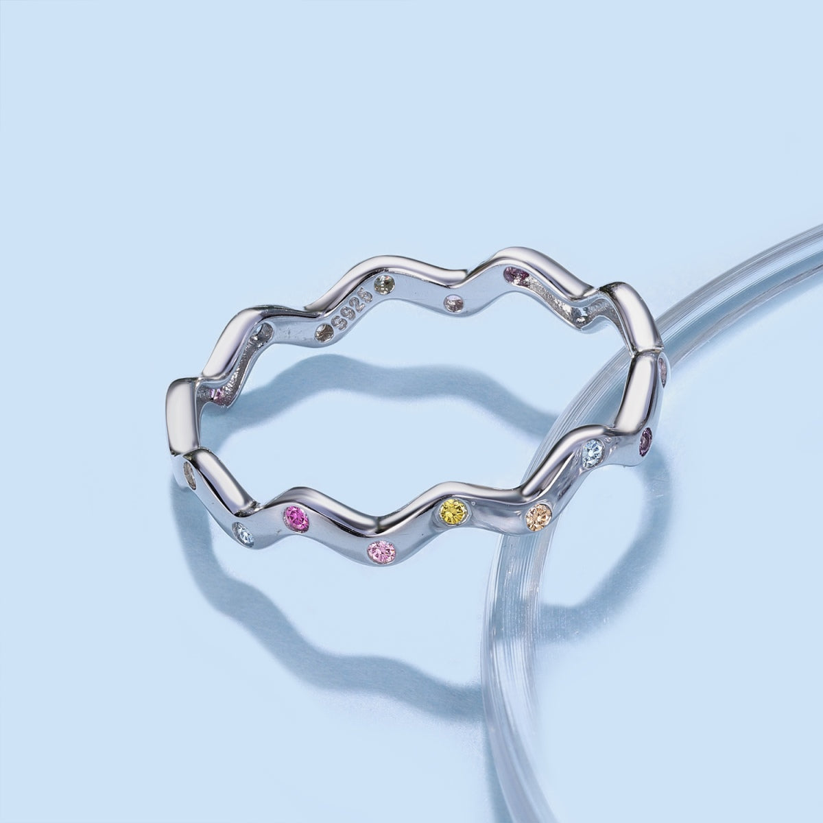 [Kincade Jewelery]Ornate Vibrant Round Cut Daily Ring