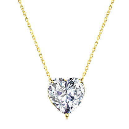 [Kincade Jewelery]6.0 carat Radiant Heart Shape Necklace
