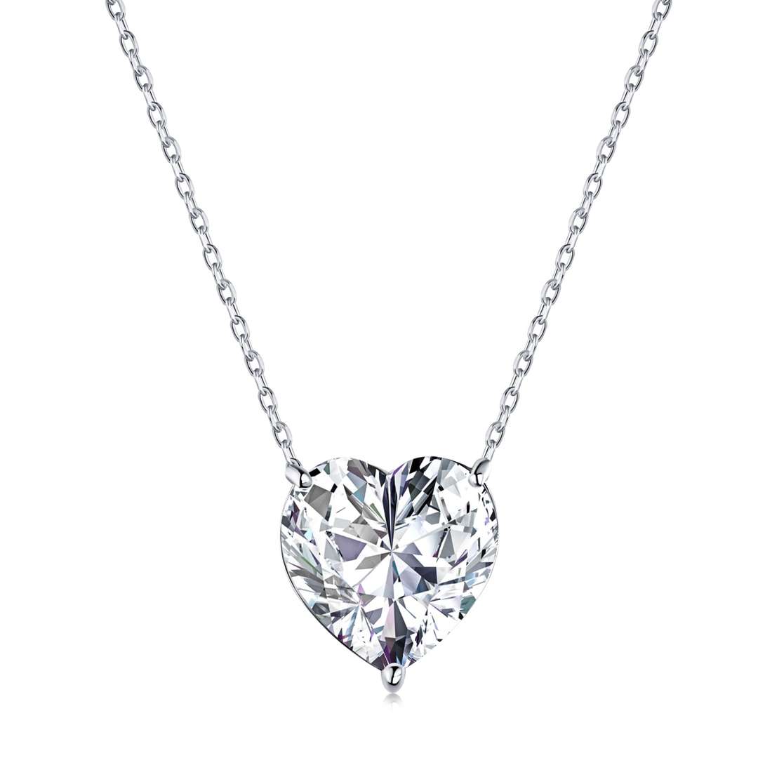 [Kincade Jewelery]6.0 carat Radiant Heart Shape Necklace
