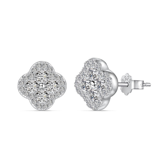 [Kincade Jewelery]Four-Leaf Kincade Flower Shaped Earrings