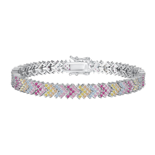 [Kincade Jewelery]Ornate Sparkling Round Cut Party Bracelet