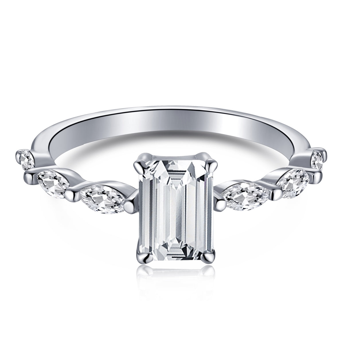[Kincade Jewelery]1.0 Carat Dainty Resplendent Radiant Cut Daily Ring