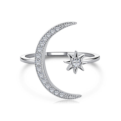 [Kincade Jewelery]Eternity Moon & Star Ring