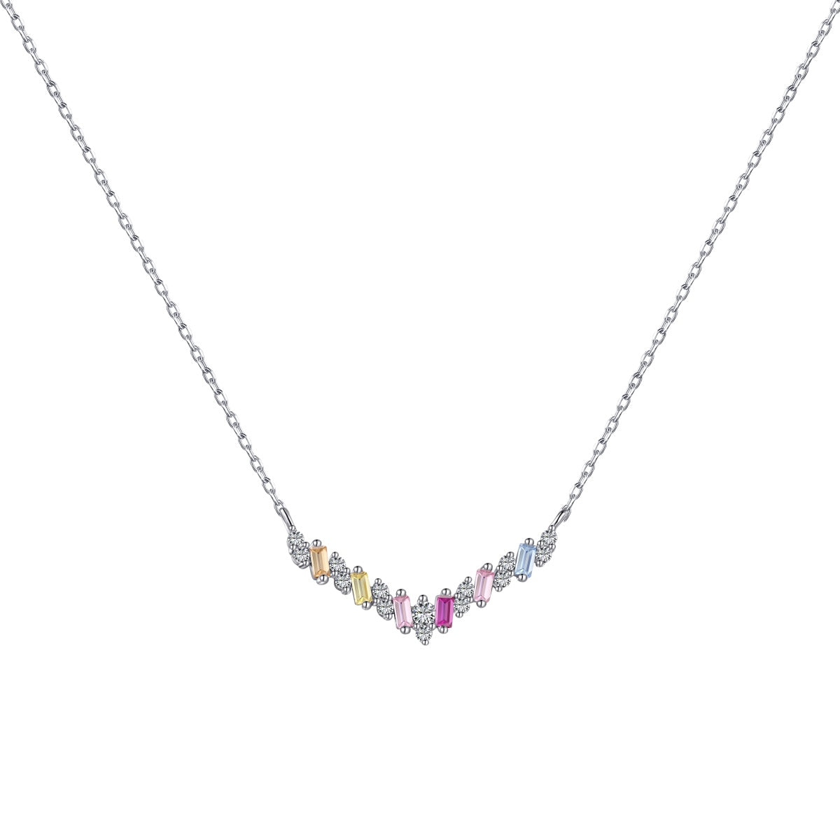 [Kincade Jewelery]Dazzling Rainbow Necklace