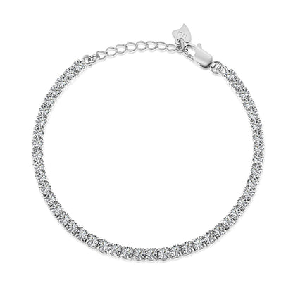 [Kincade Jewelery]Sparkling Round Cut Daily Bracelet