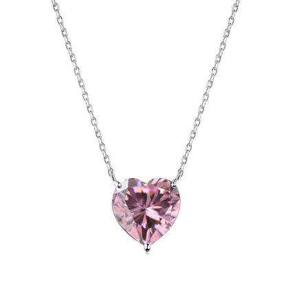 [Kincade Jewelery]6.0 carat Radiant Heart Shape Necklace