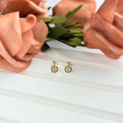 [Kincade Jewelery]Devil's Eye Ear Bone Nail Earrings