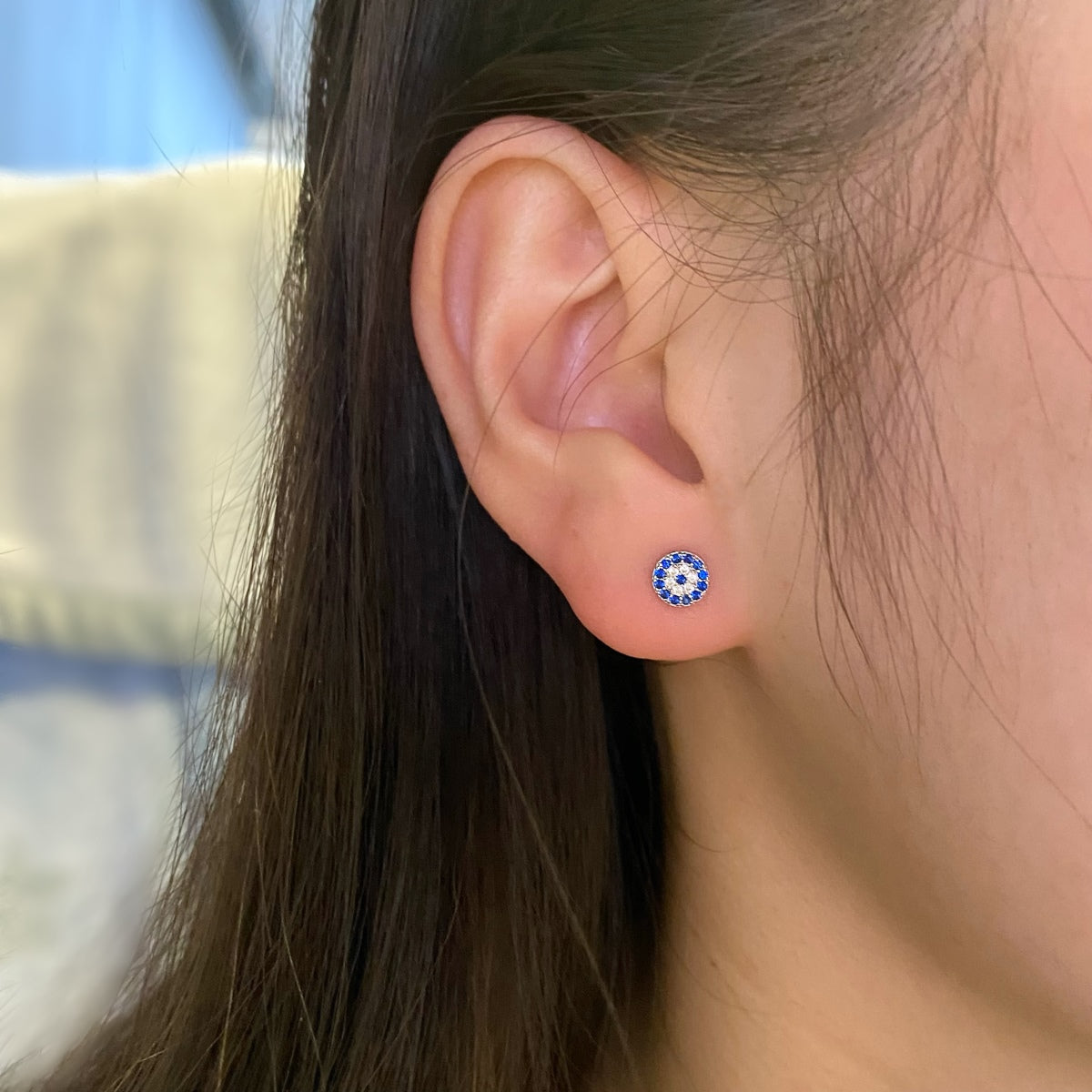 [Kincade Jewelrys]Devil's Eye Ear Bone Nail Earrings