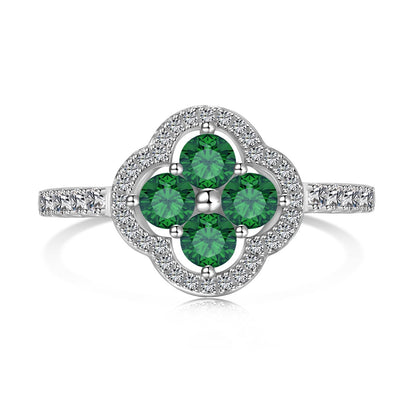 [Kincade Jewelery]Four Leaf Kincade Flower Design Ring