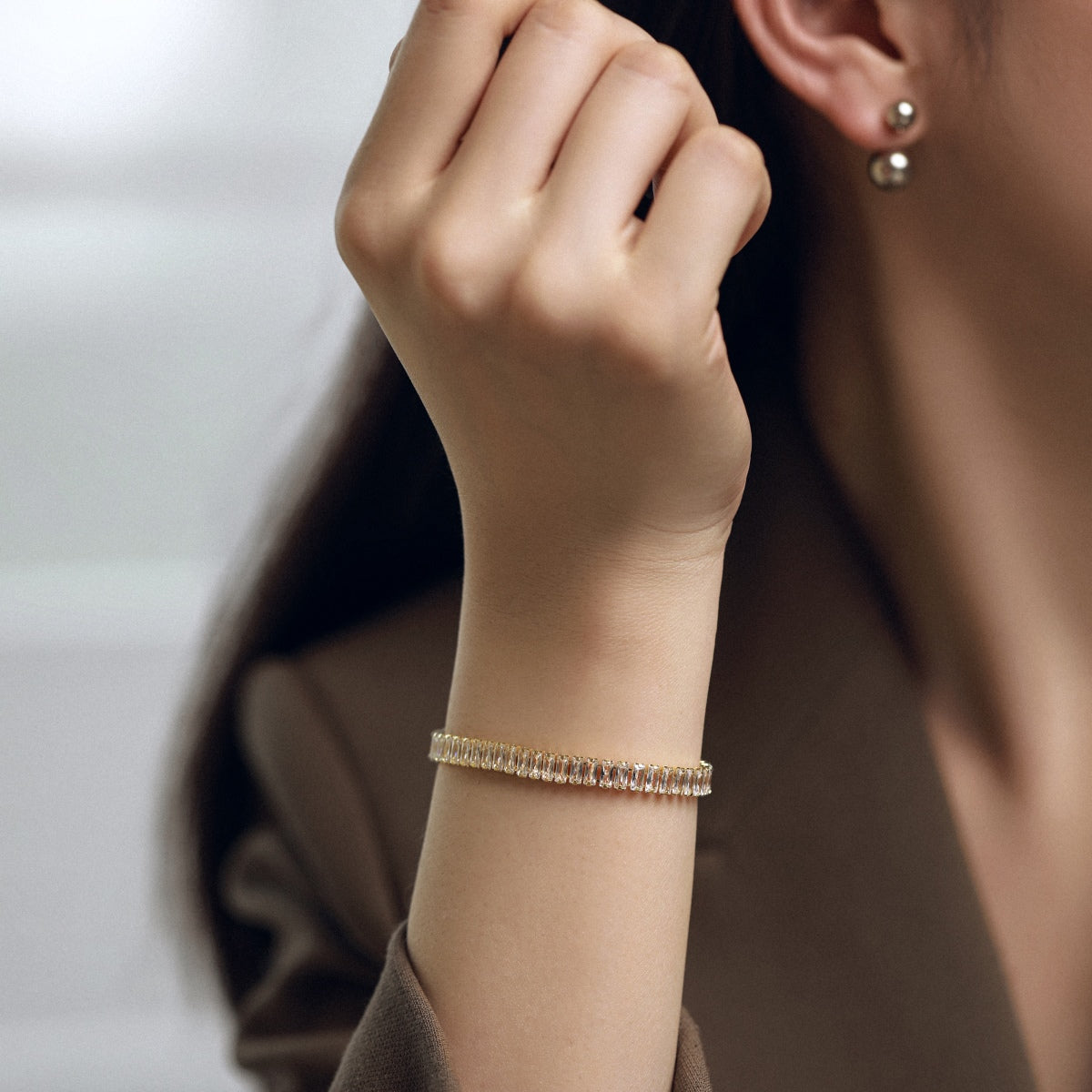 [Kincade Jewelery]Exquisite Emerald Cut Daily Bracelet