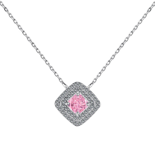 [Kincade Jewelery]Sparkling Asscher Cut Necklace