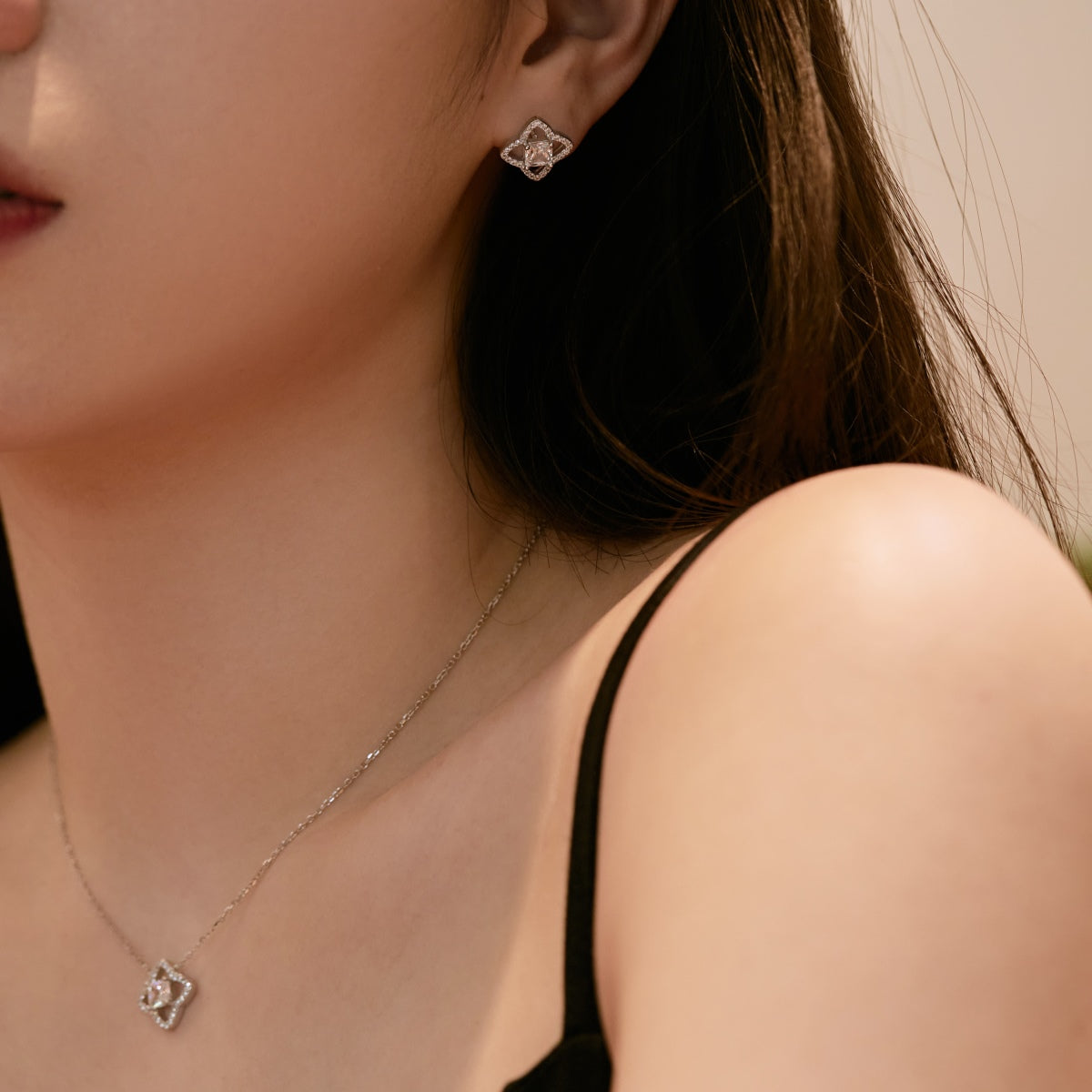 [Kincade Jewelrys]Elegant Star Shape Princess Cut Daily Earrings
