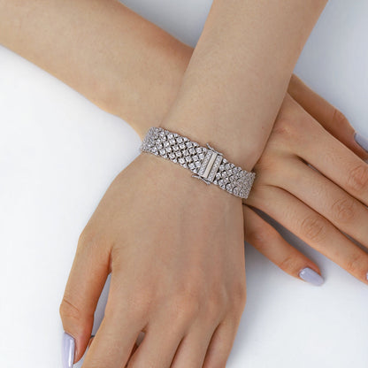[Kincade Jewelrys]Ornate Elegant Round Cut Party Bracelet