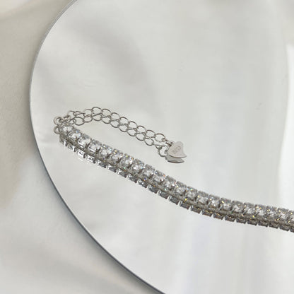 [Kincade Jewelery]Sparkling Round Cut Daily Bracelet