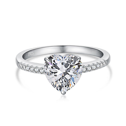 [Kincade Jewelery]2.0 Carat Dazzling Lustrous Heart Cut Lover Ring