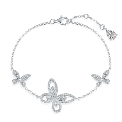 [Kincade Jewelery]Delicate Butterfly Pendant Bracelet