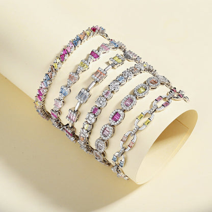 [Kincade Jewelery]Exquisite Ornate Emerald Cut Daily Bracelet