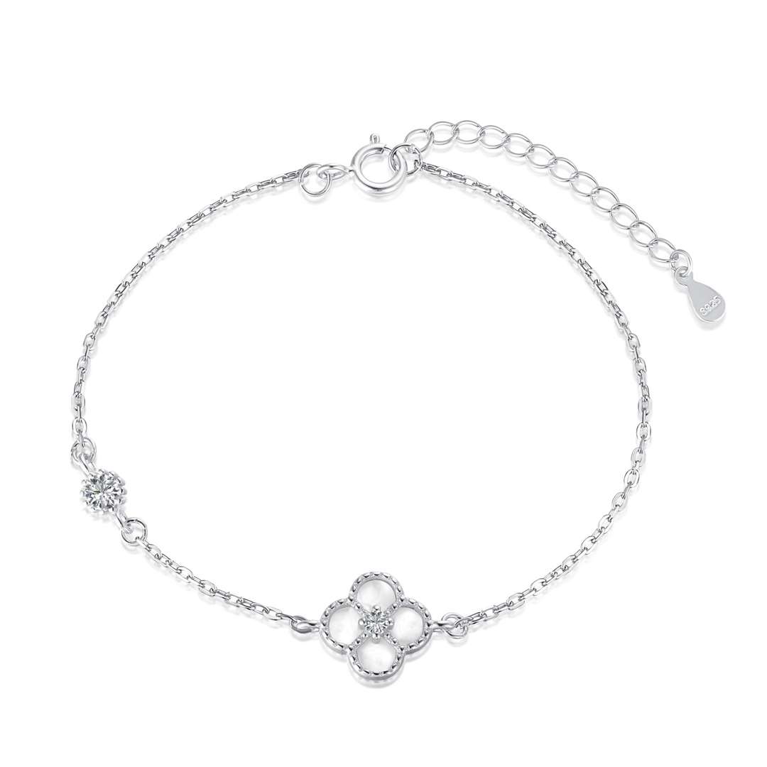 [Kincade Jewelery]Delicate Four Leaf Kincade Bracelet