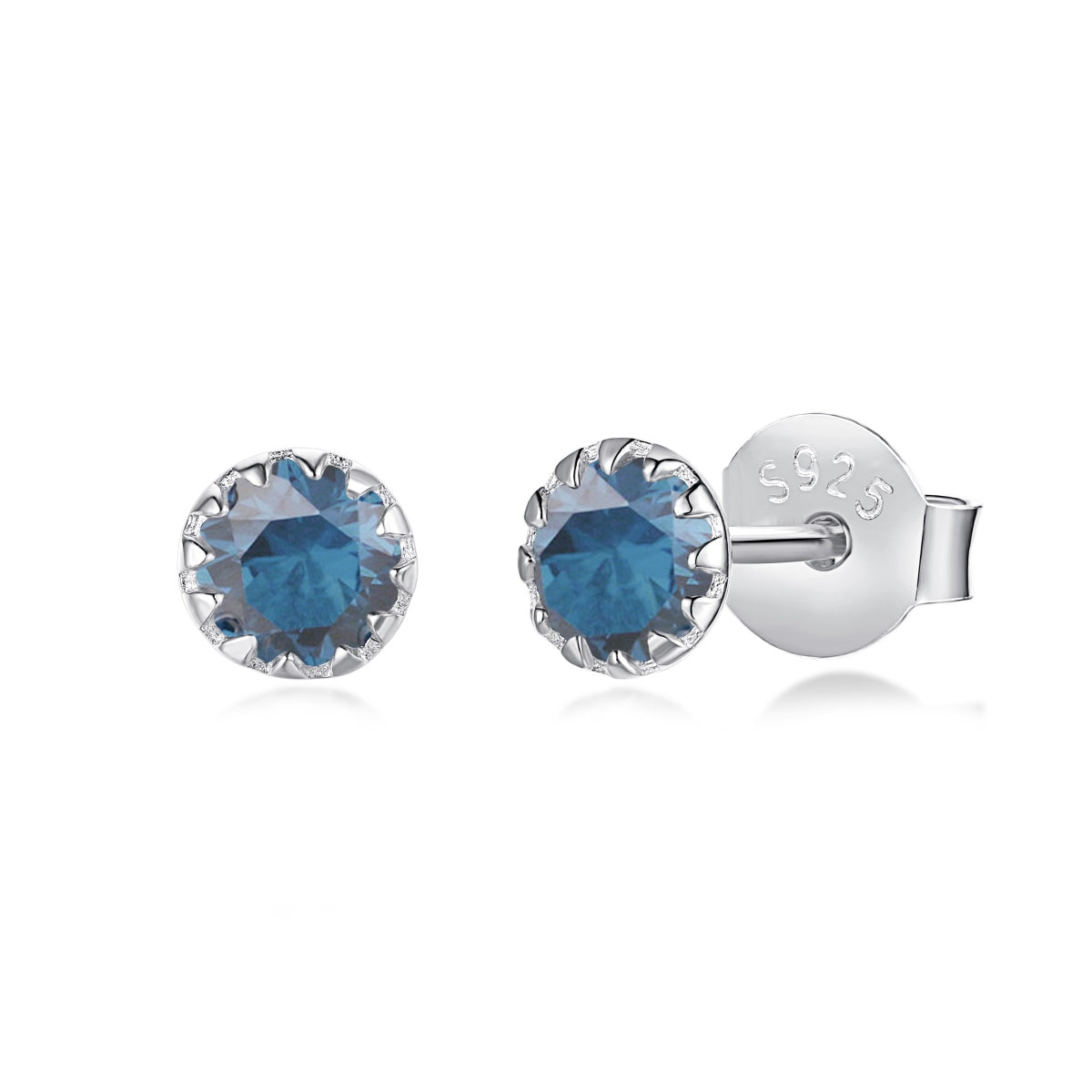 [Kincade Jewelery]Sparkling Colorful Round Shape Earrings