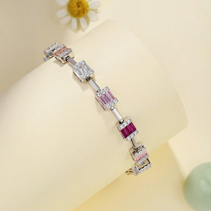 [Kincade Jewelery]Dainty Charming Emerald Cut Daily Bracelet