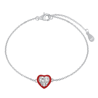[Kincade Jewelery]Sparkling Romantic Heart Shape Lover Bracelet