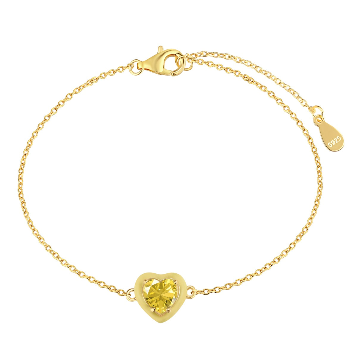 [Kincade Jewelery]Sparkling Romantic Heart Shape Lover Bracelet