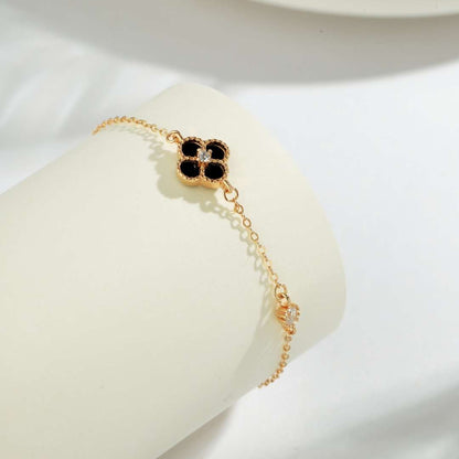 [Kincade Jewelery]Delicate Four Leaf Kincade Bracelet