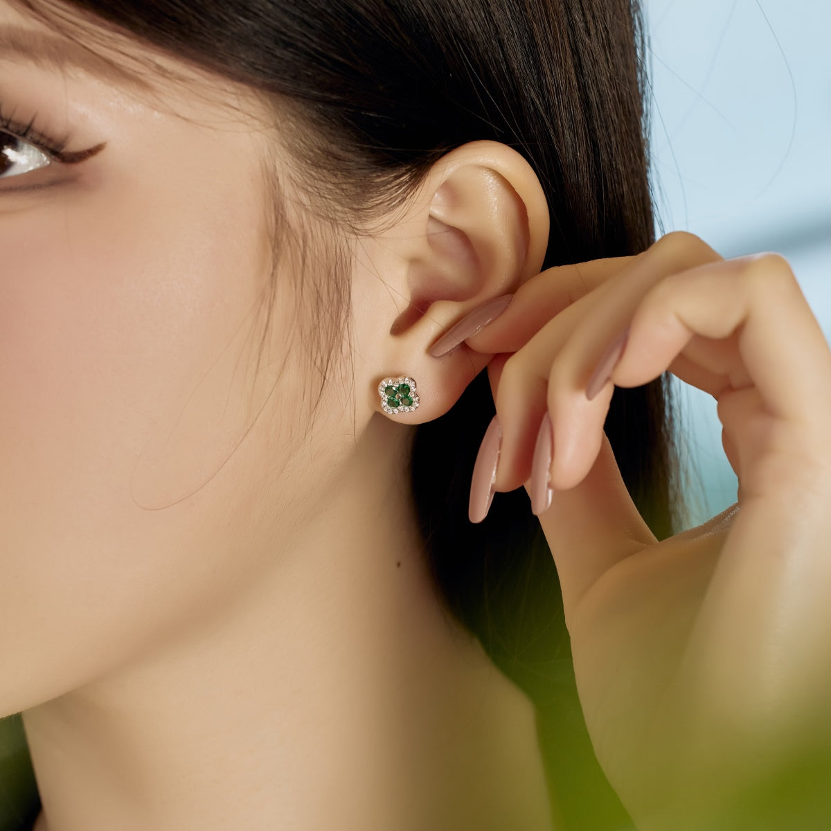 [Kincade Jewelery]Four-Leaf Kincade Flower Shaped Earrings