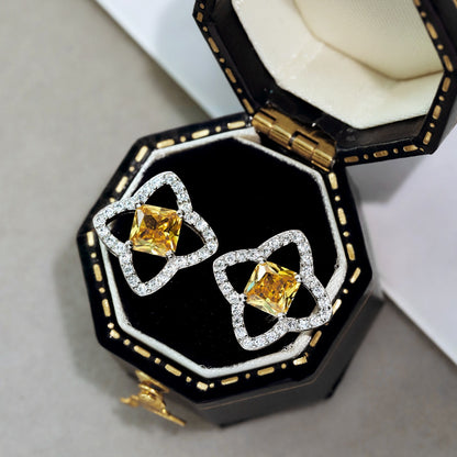 [Kincade Jewelrys]Elegant Star Shape Princess Cut Daily Earrings
