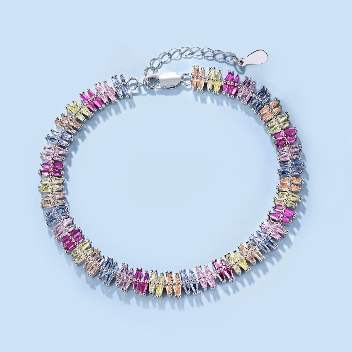 [Kincade Jewelery]Sparkling Exquisite Multi Cut Party Bracelet