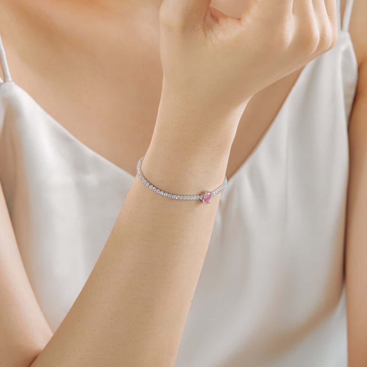 [Kincade Jewelery]0.75 Carat Exquisite Oval Cut Daily Bracelet