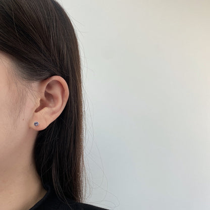 [Kincade Jewelery]Sparkling Colorful Round Shape Earrings