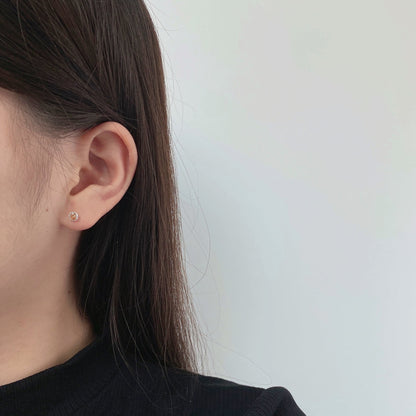 [Kincade Jewelery]Sparkling Colorful Round Shape Earrings