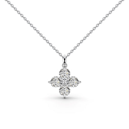 [Kincade Jewelery]Four-Leaf Kincade And Eight-Pointed Star Necklace