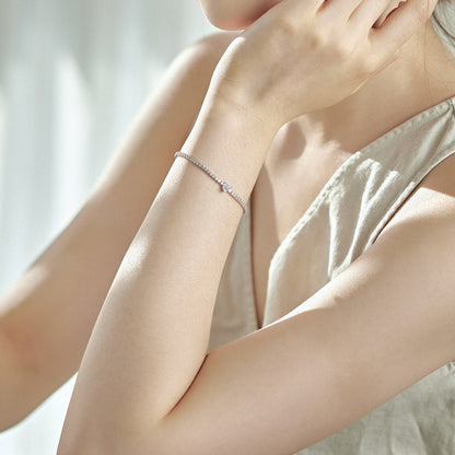 [Kincade Jewelery]0.5 Carat Elegant Romantic Heart Shape Lover Bracelet