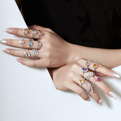 [Kincade Jewelery]Unique Vivid Snake Shape Daily Ring