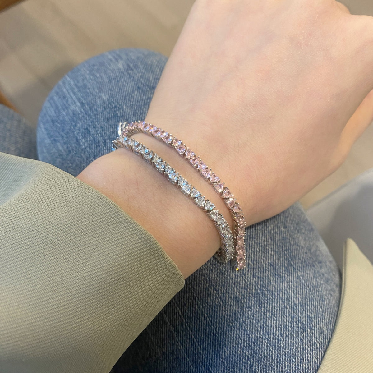 [Kincade Jewelrys]Dazzling Romantic Heart Shape Lover Bracelet