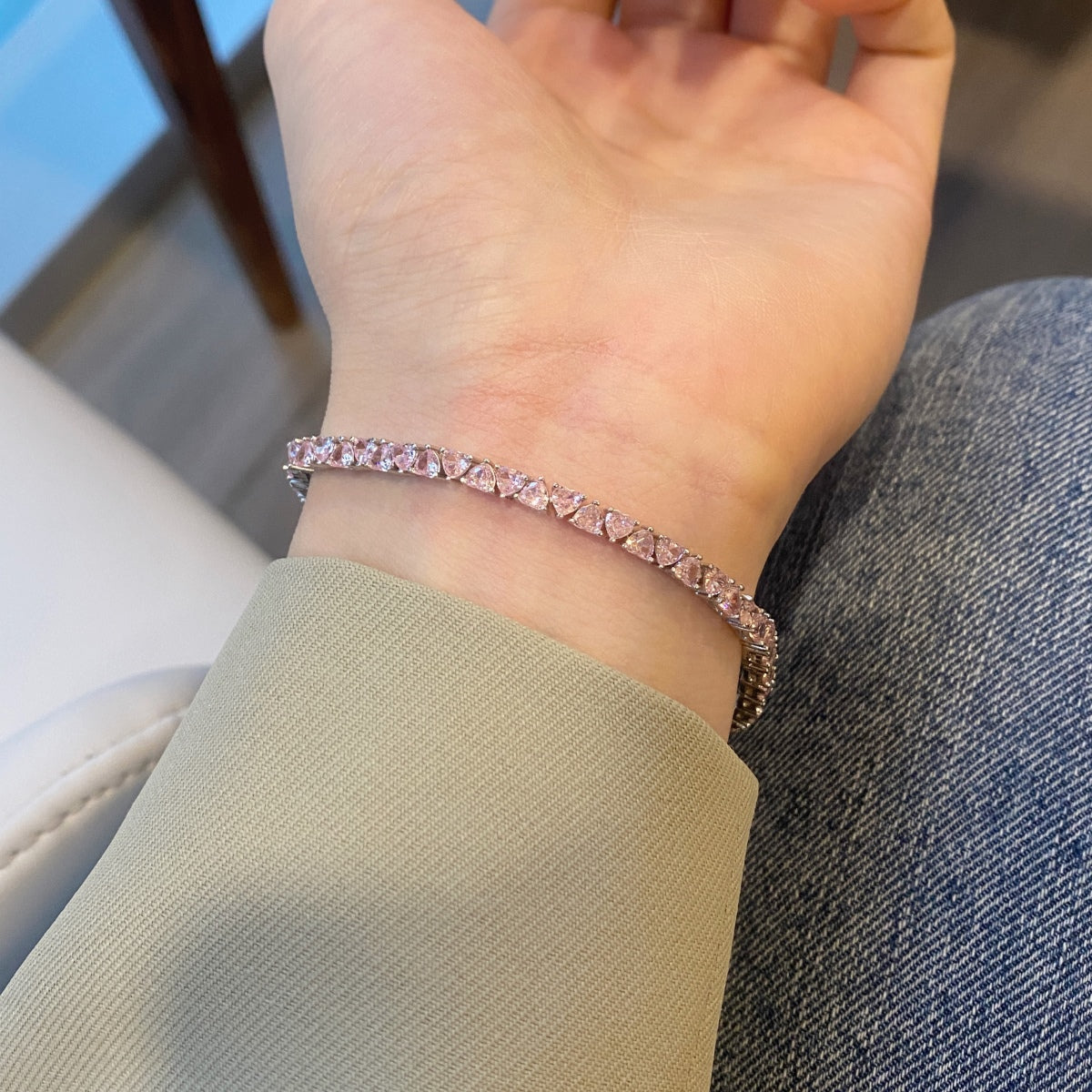 [Kincade Jewelrys]Dazzling Romantic Heart Shape Lover Bracelet