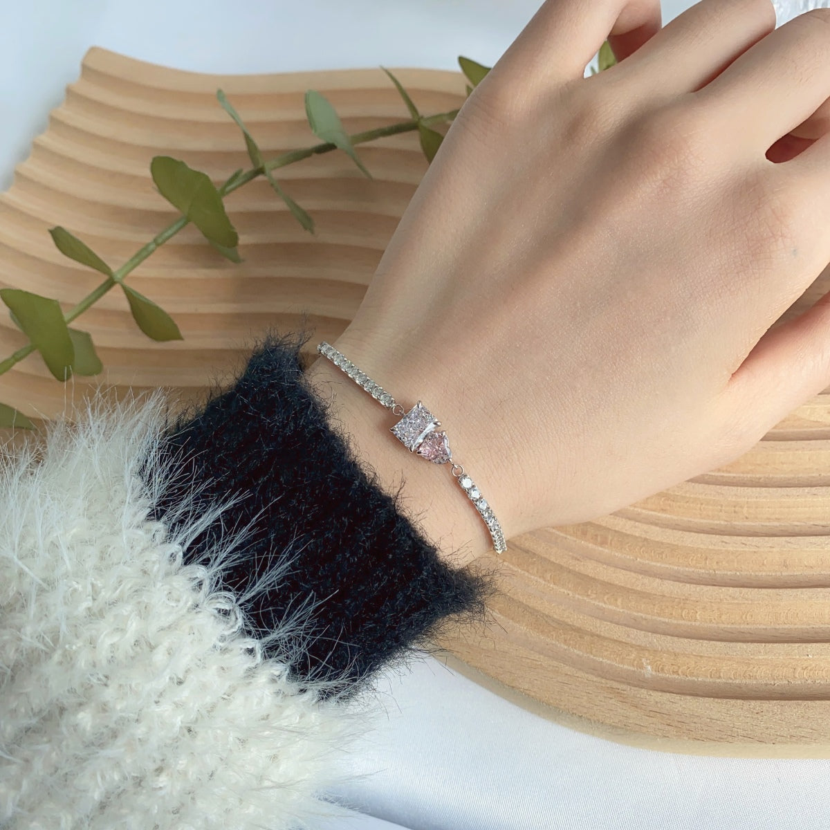 [Kincade Jewelery]Dazzling Unique Multi Shape Lover Bracelet