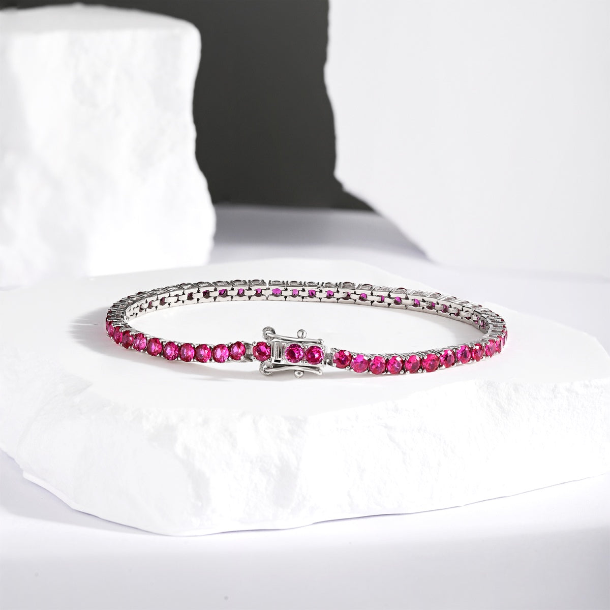 [Kincade Jewelery]Radiant Colorful Round Cut Party Bracelet